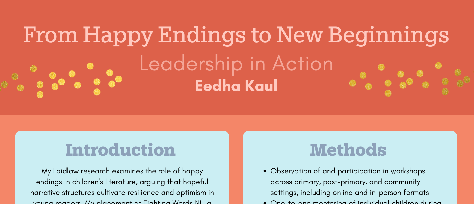 From Happy Endings to New Beginnings
