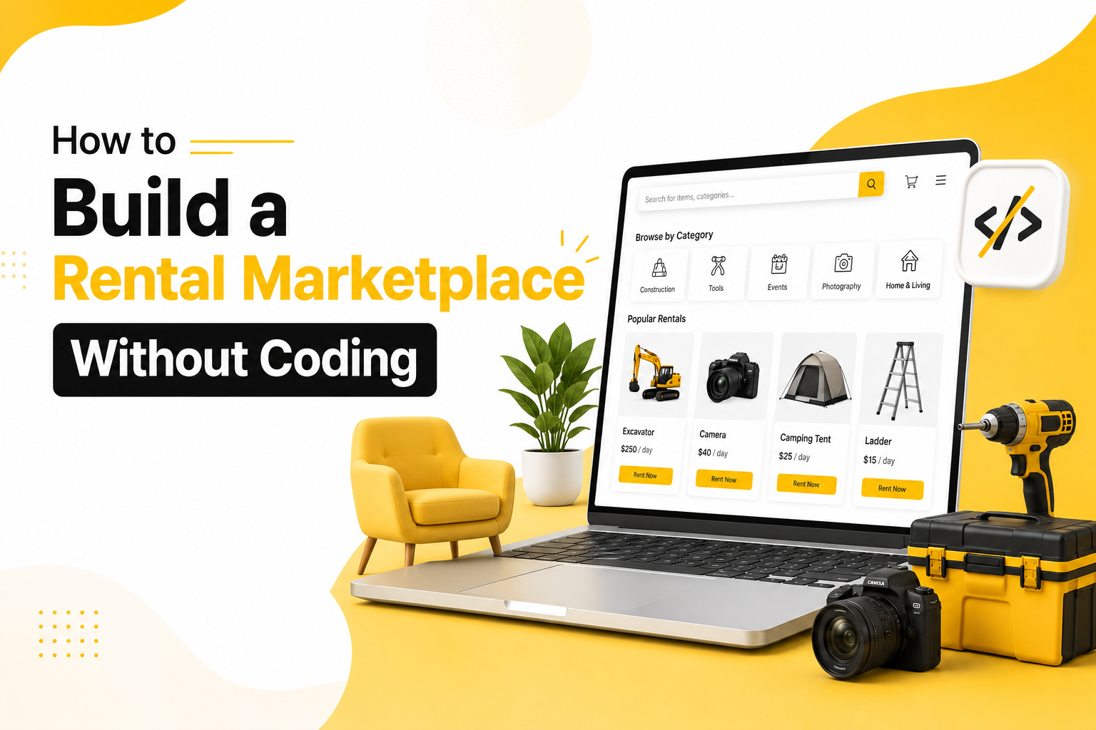 How to Build a Rental Marketplace Without Coding