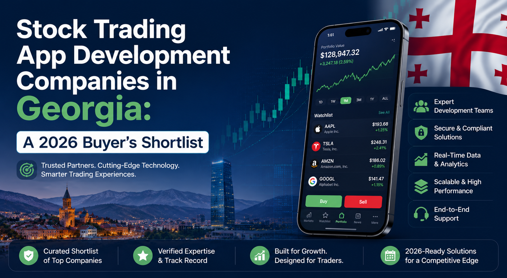 Stock Trading App Development companies in Georgia