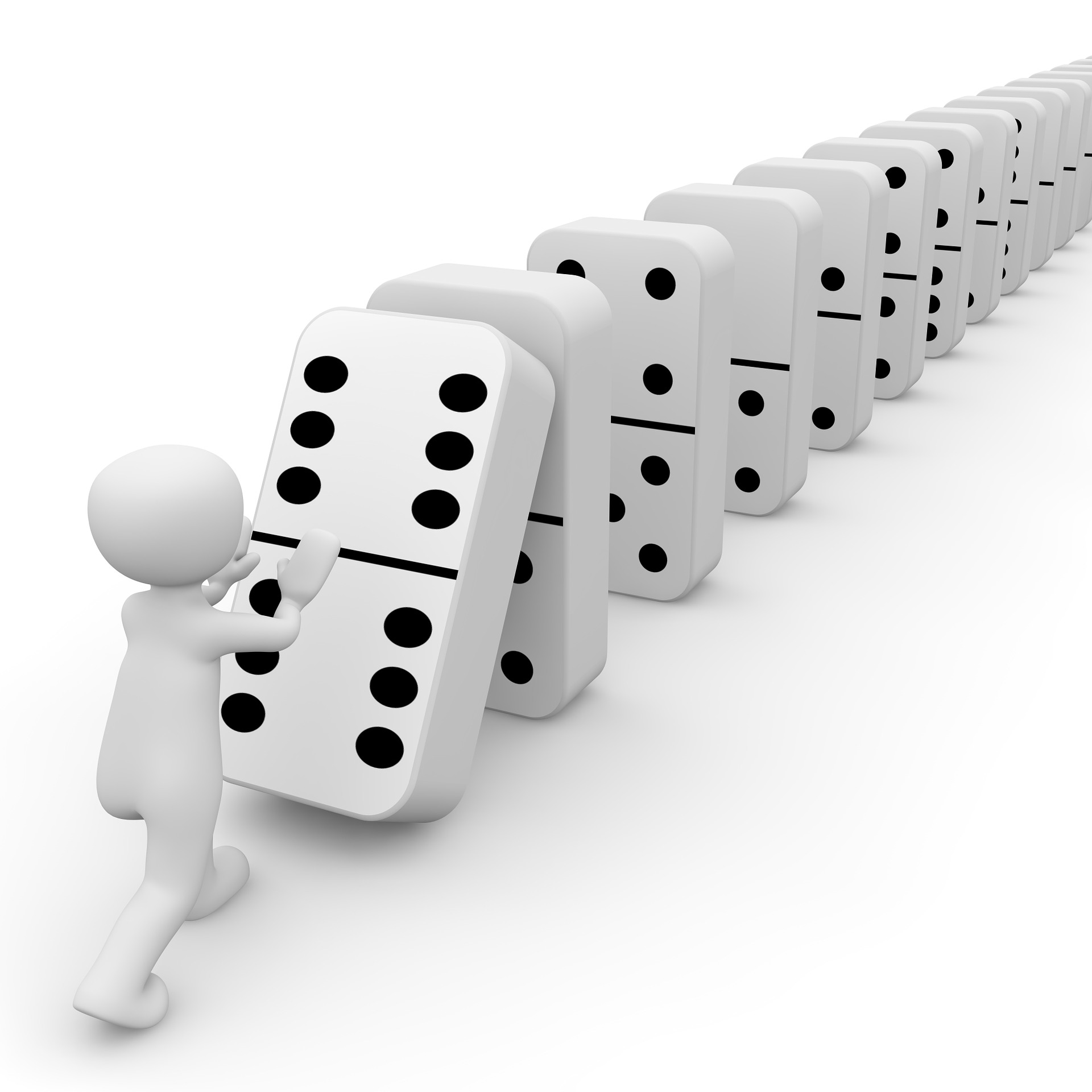 Collective response to individual actions in social systems