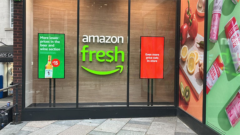 Amazon Fresh Digital Signage Case Study with GIada