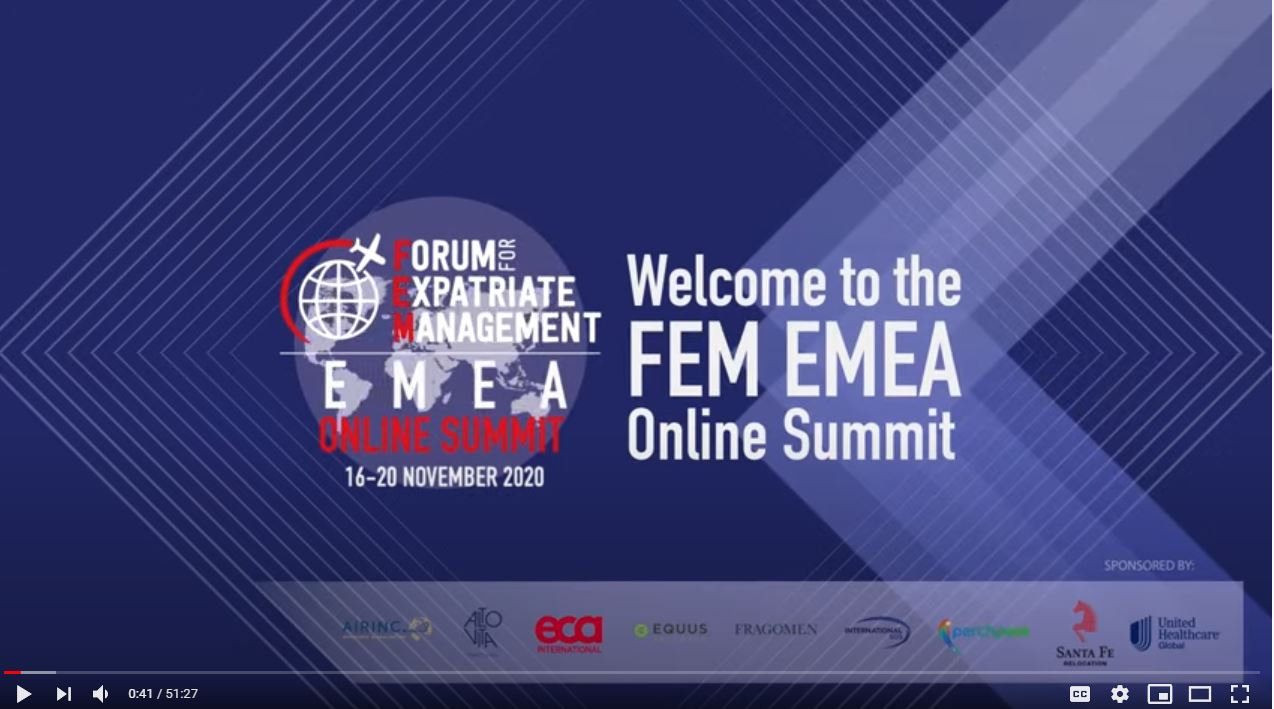 Global Mobility insight at the 2020 FEM EMEA Online Summit