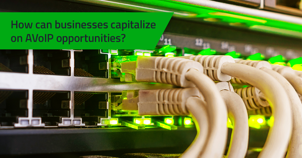 How can businesses capitalize on AVoIP opportunities?