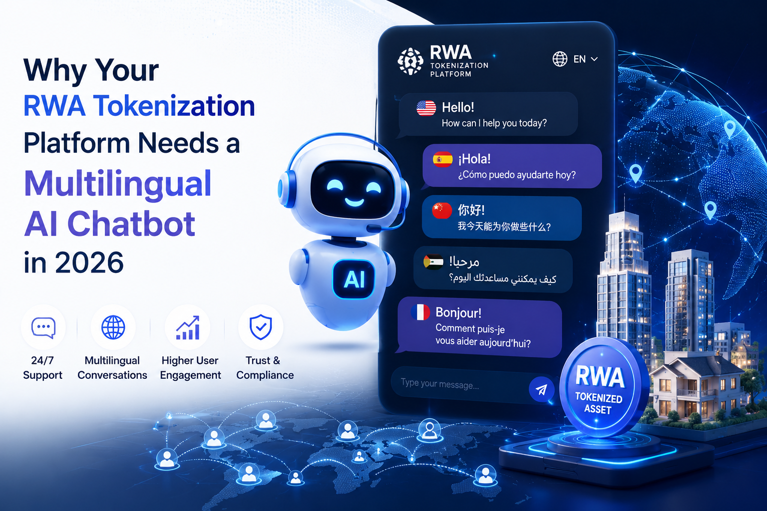 Why Your RWA Tokenization Platform Needs a Multilingual AI Chatbot