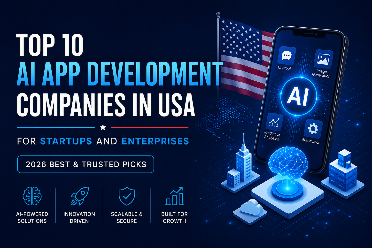 Top AI App Development Companies in USA for Startups & Enterprises 2026