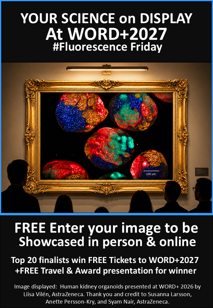 🔬YOUR SCIENCE. YOUR ORGANOID IMAGE. ON DISPLAY AT WORD+2027.