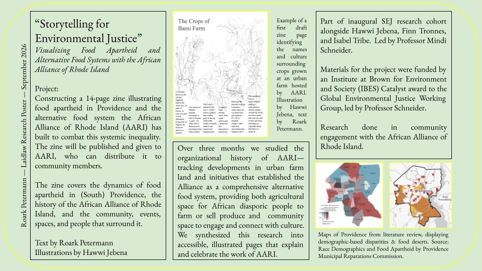 Research Poster: Storytelling for Environmental Justice