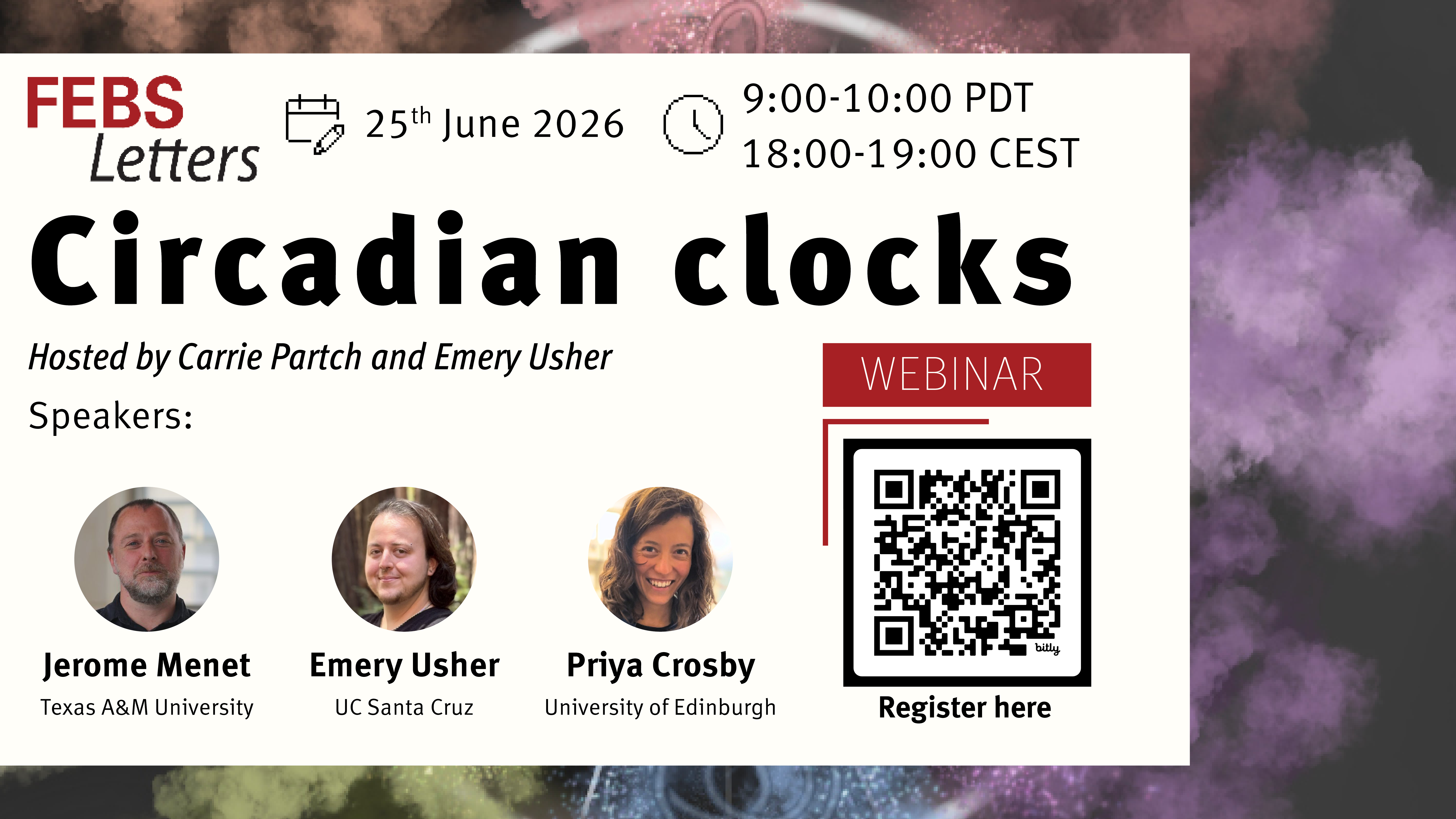 Upcoming FEBS Letters Webinar: Circadian Clocks