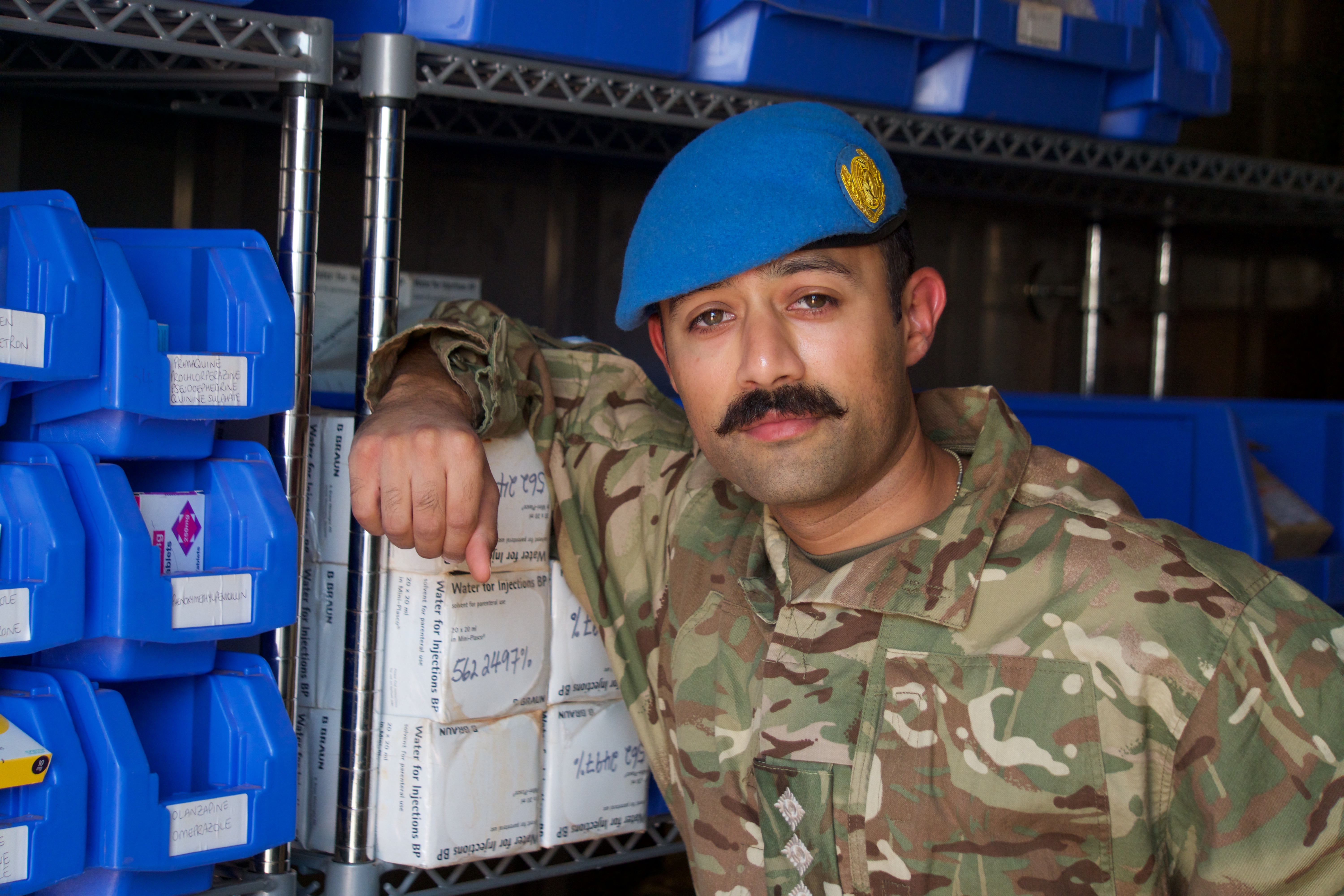 The UK army pharmacist using clinical skills in war zones