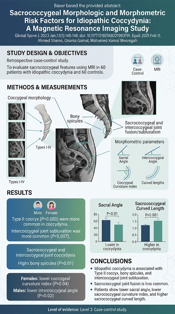 Can MRI reveal anatomical risk factors for idiopathic coccydynia?
