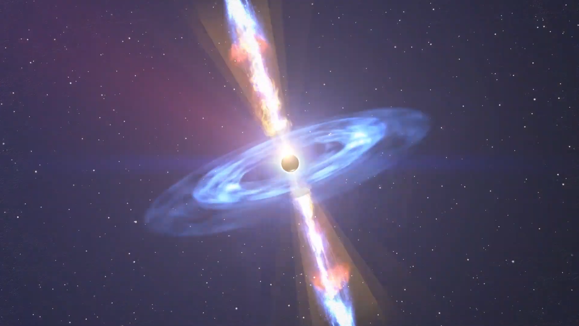 An unlucky star shredded into pieces and flung our way at near light speed