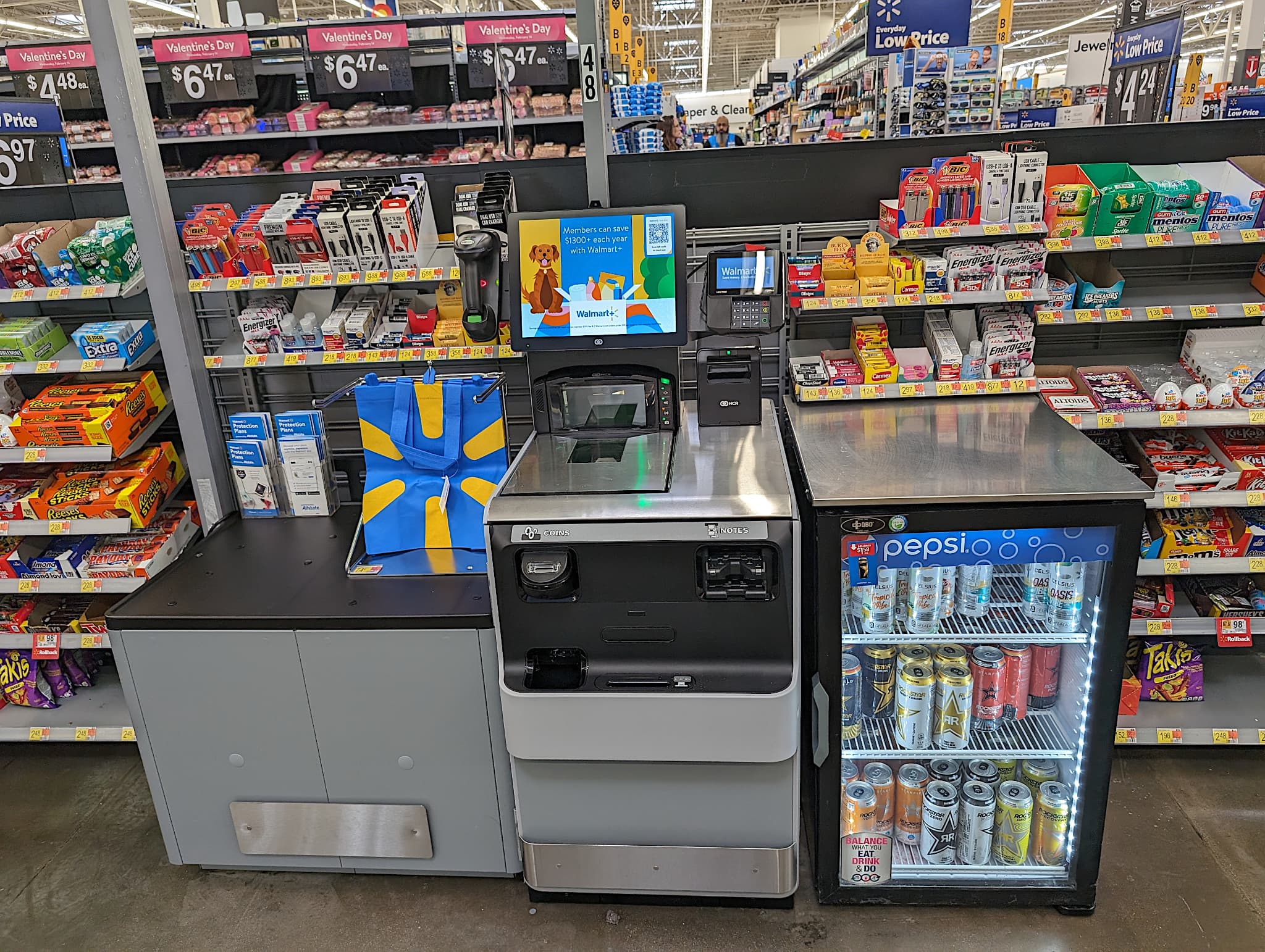 Walmart Self-Checkout and Digital Displays
