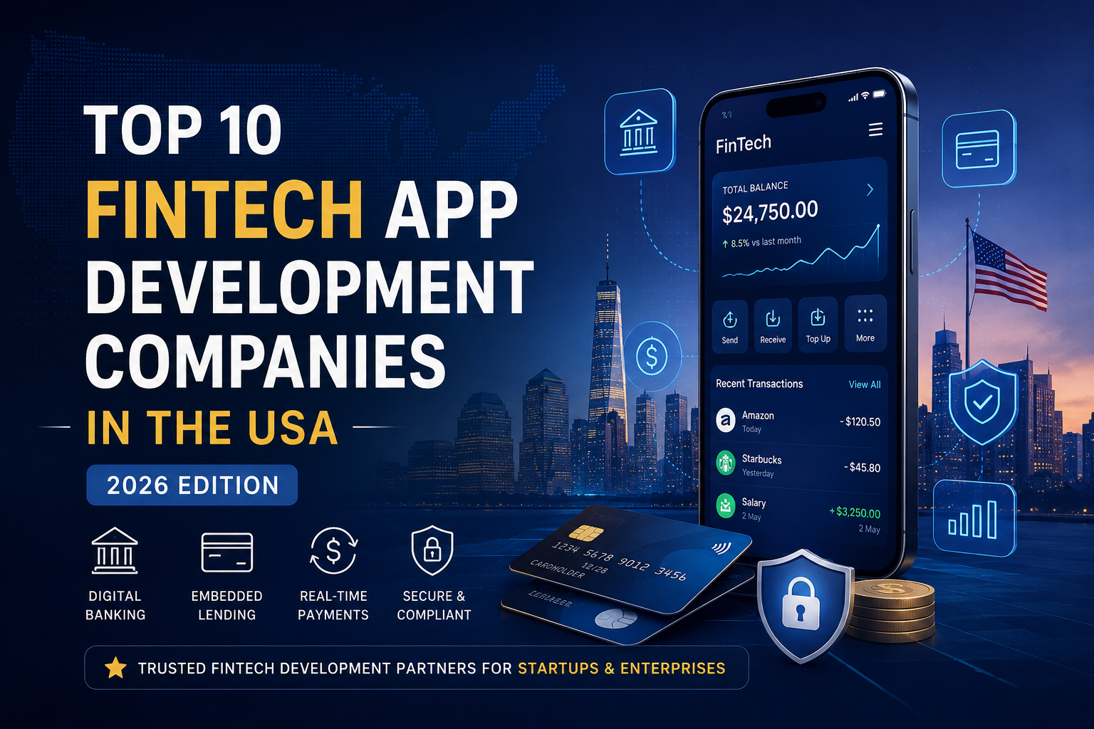 Top 10 FinTech App Development Companies in the USA (2026 Edition)