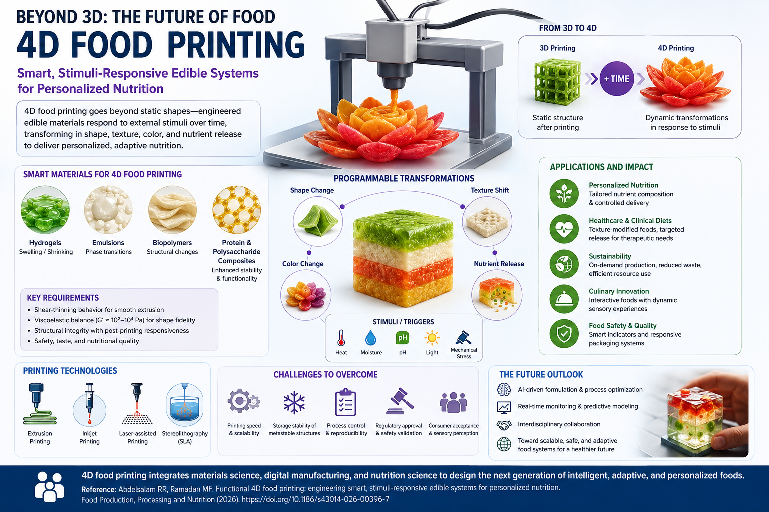 Beyond 3D: How 4D Food Printing Could Transform Personalized Nutrition