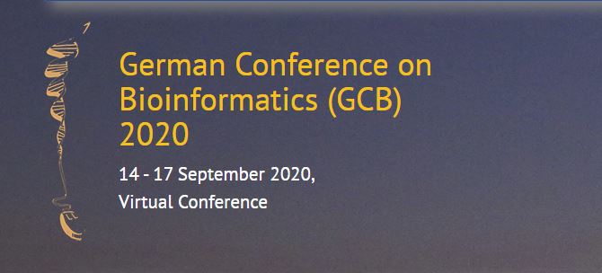 German Conference on Bioinformatics (GCB) 2020│14–17 September│Online