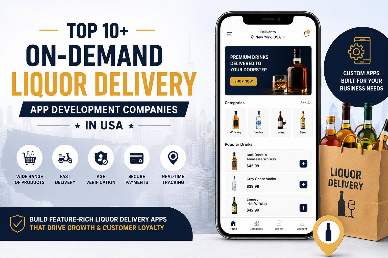 Top Liquor Delivery App Development Companies in USA