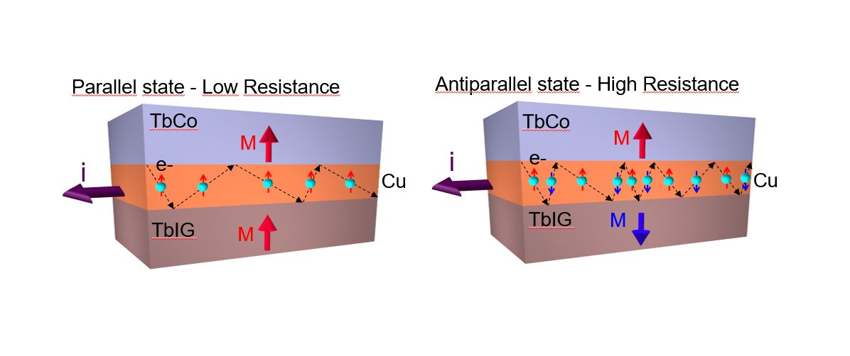 Magnetoresistive detection of perpendicular switching in a magnetic insulator
