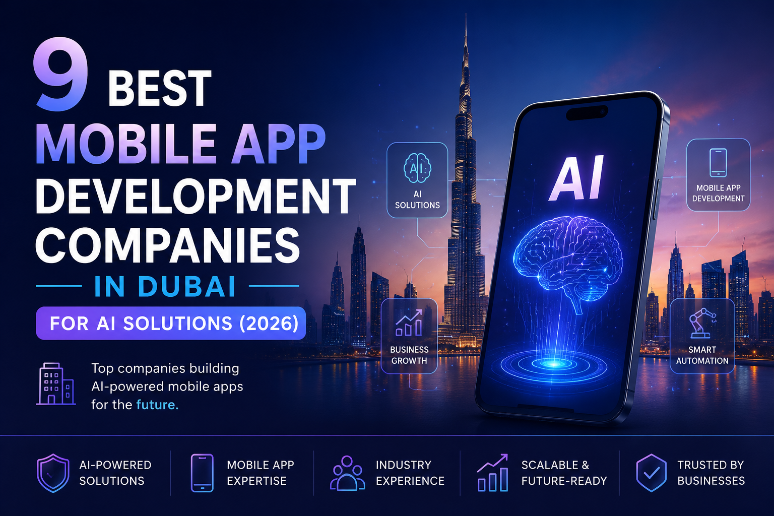 9 Best Mobile App Development Companies in Dubai for AI (2026)