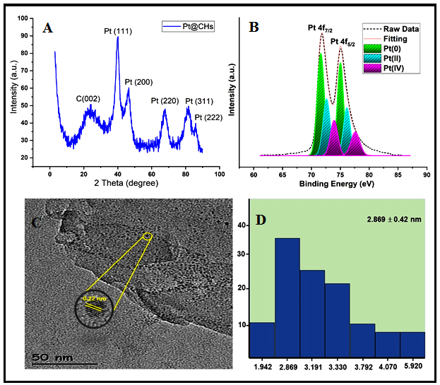 Oxidation of Benzyl Alcohol Compounds in the Presence of Carbon Hybrid Supported Platinum Nanoparticles (Pt@CHs) 
