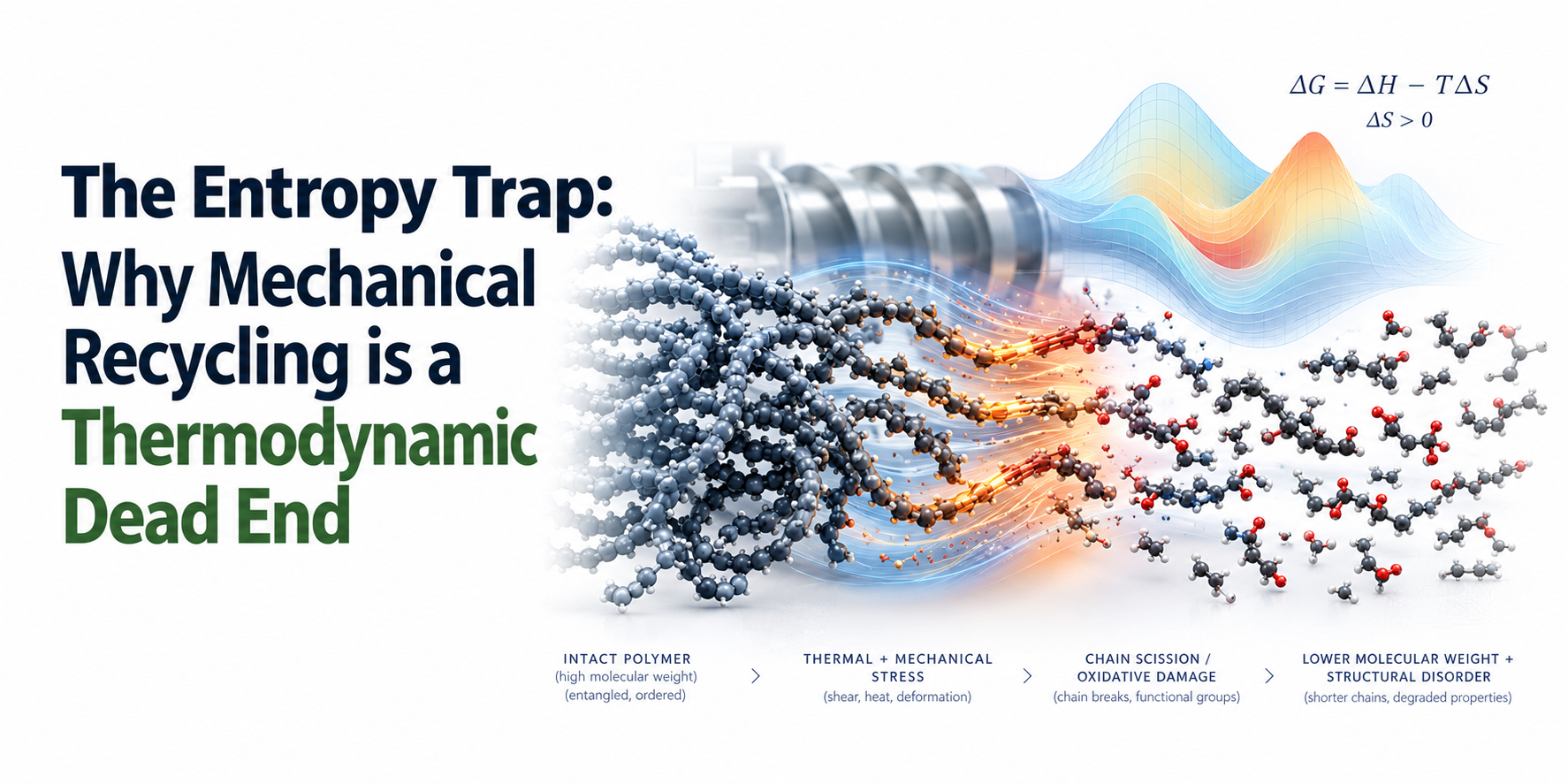 The Thermodynamic Limits of Mechanical Recycling of Micro/Nano-plastics