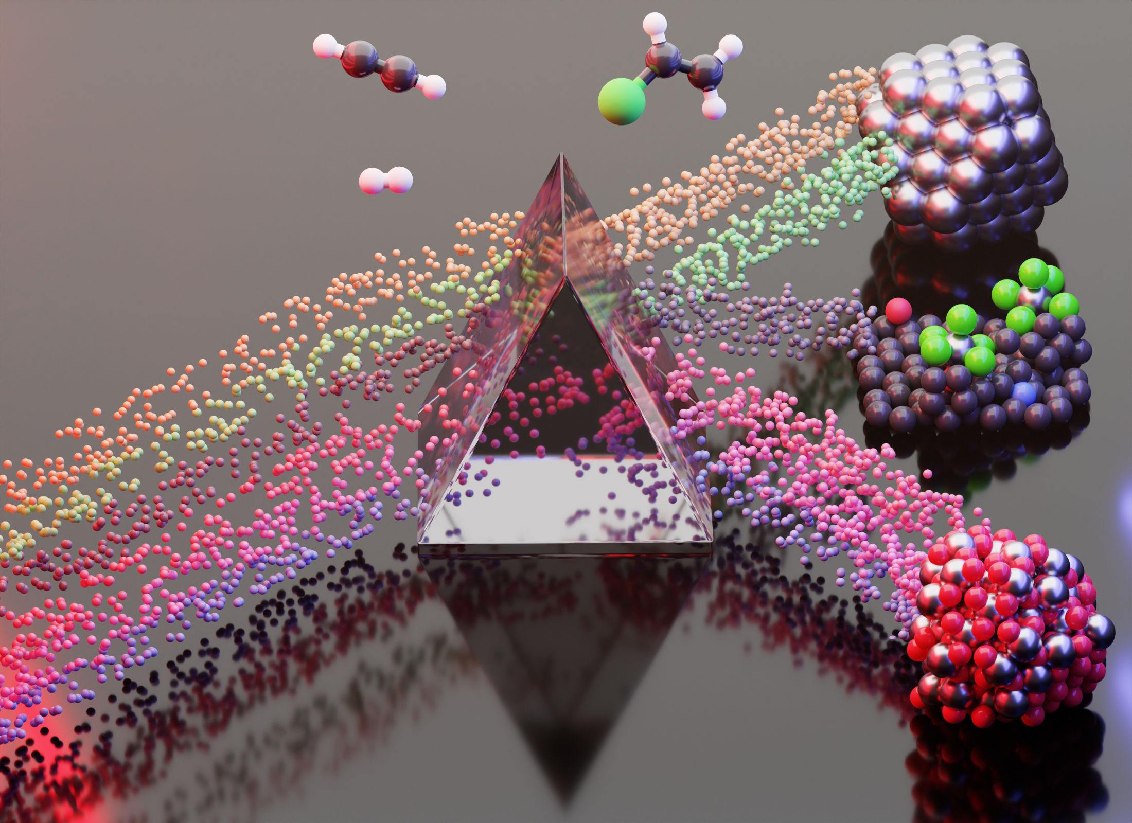 Performance descriptors of nanostructured metal catalysts for acetylene hydrochlorination