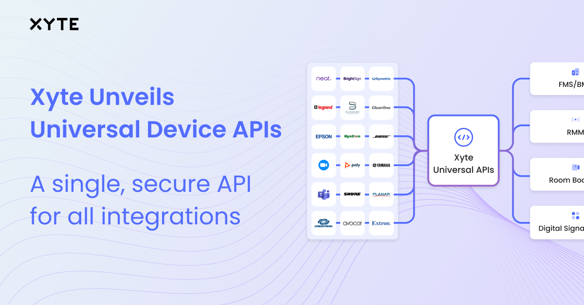 Xyte Launches Universal Device APIs to Simplify AV & IoT Device Integration