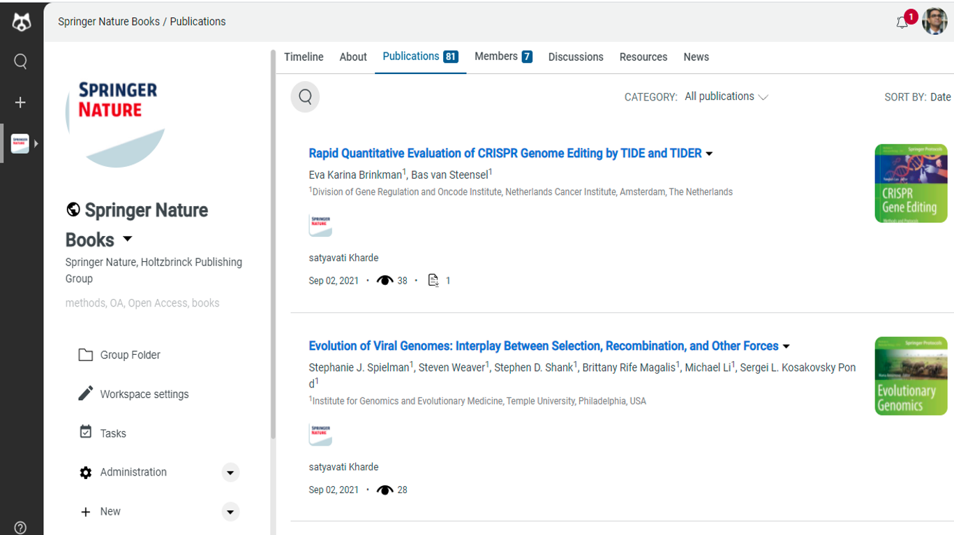 Springer Nature X protocols.io: A Pilot Project