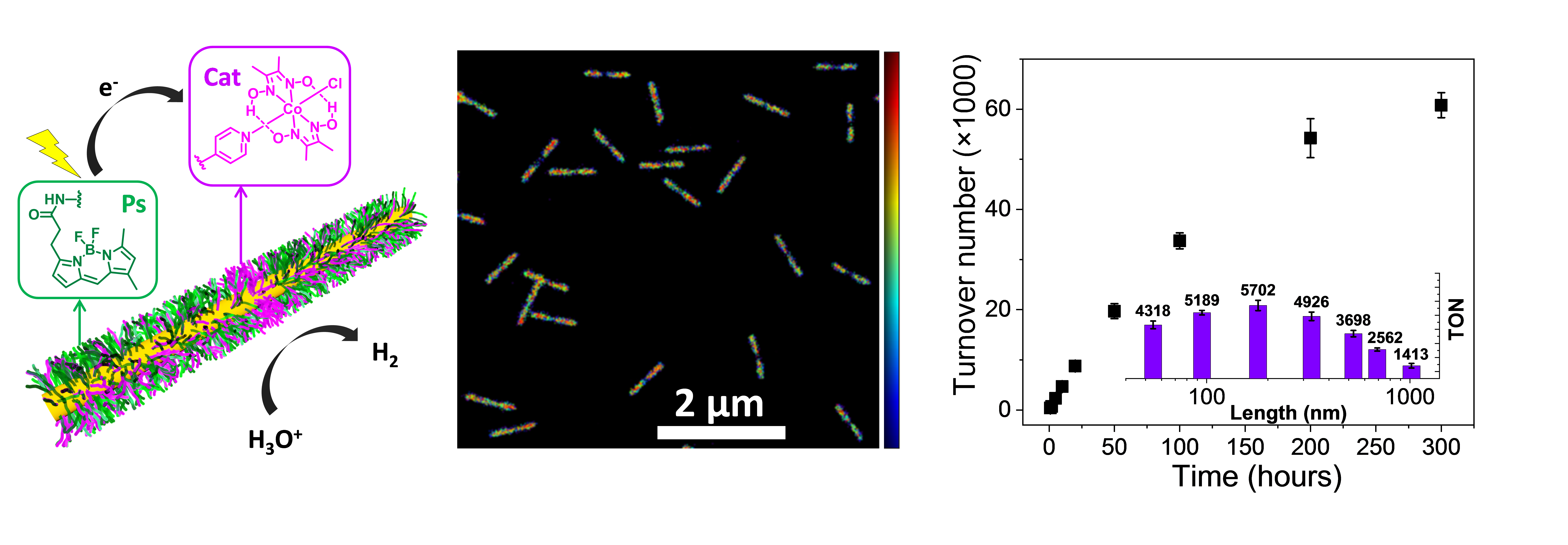 Polymer-based photocatalytic nanofibers for hydrogen production