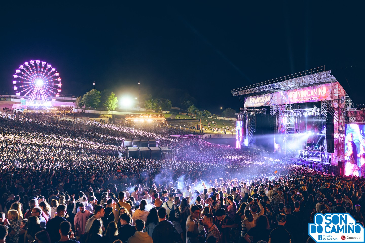 Madled returned with his amazing digital canvas at the O Son do Camiño music festival