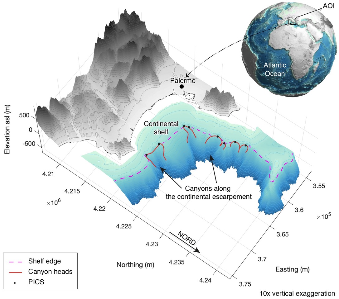 What Drives the Evolution of Submarine Canyons Toward the Italian Coasts?