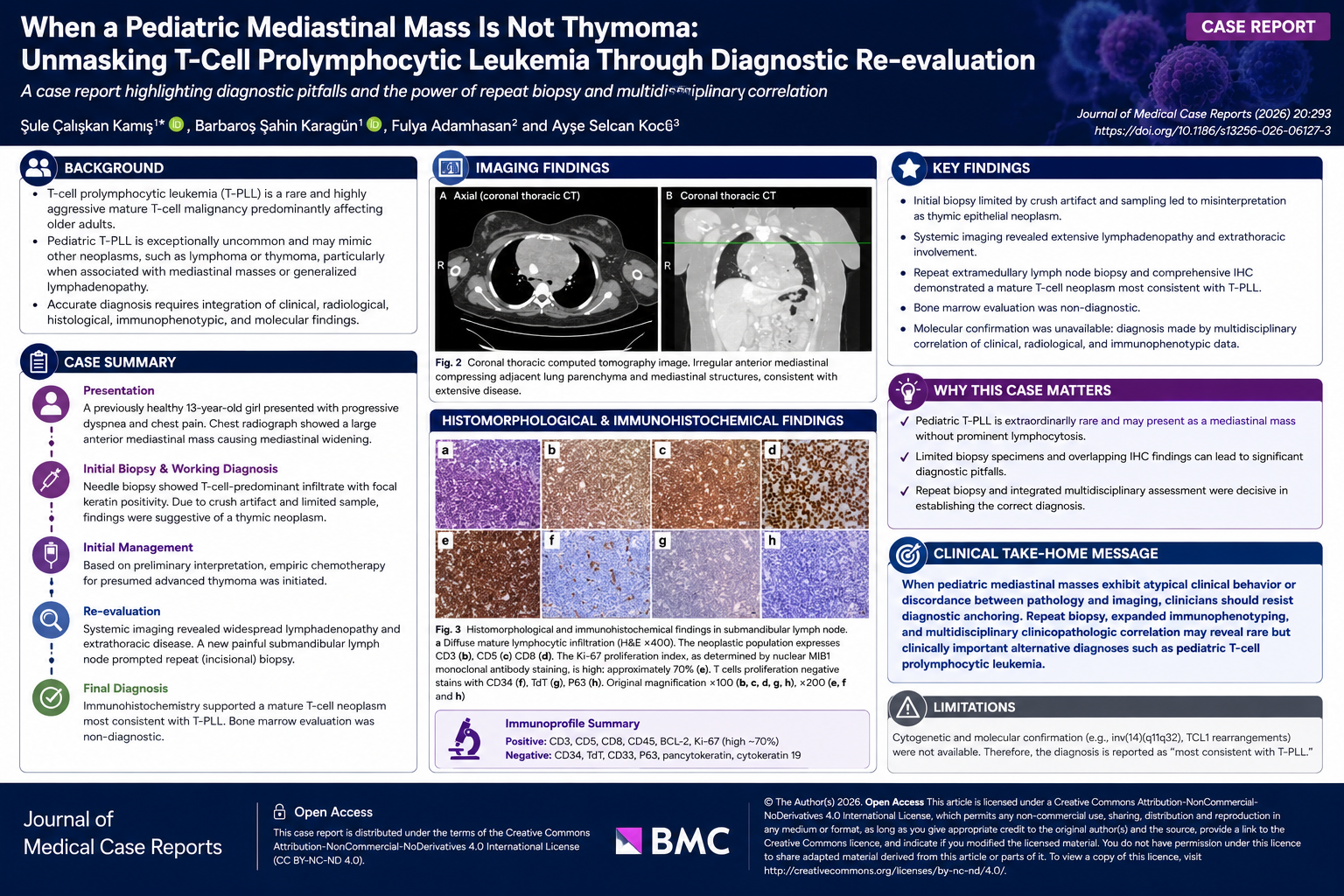 When a Pediatric Mediastinal Mass Is Not Thymoma: Unmasking T-Cell Prolymphocytic Leukemia Through Diagnostic Re-evaluation