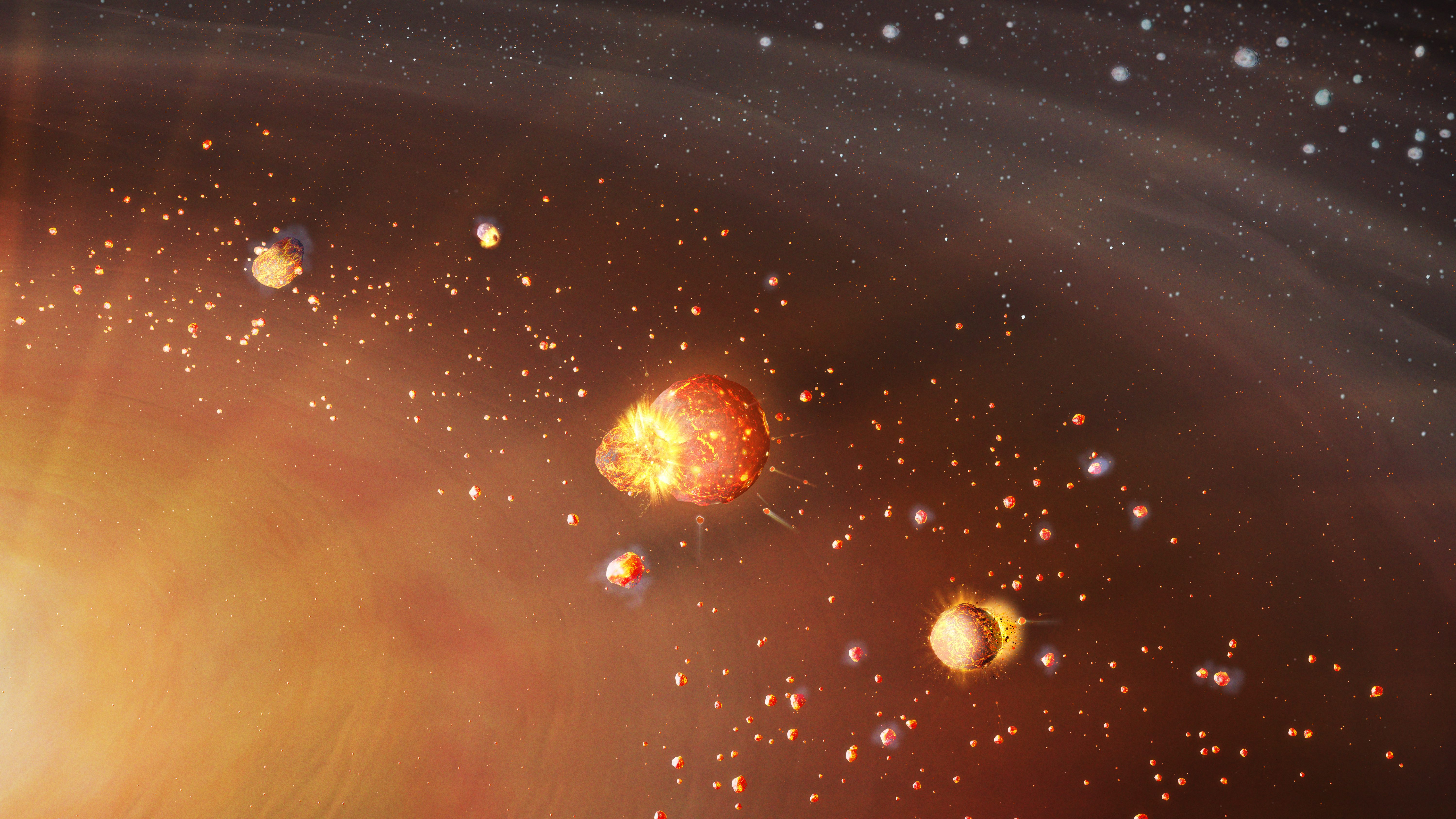 Formation of the Solar System in two steps