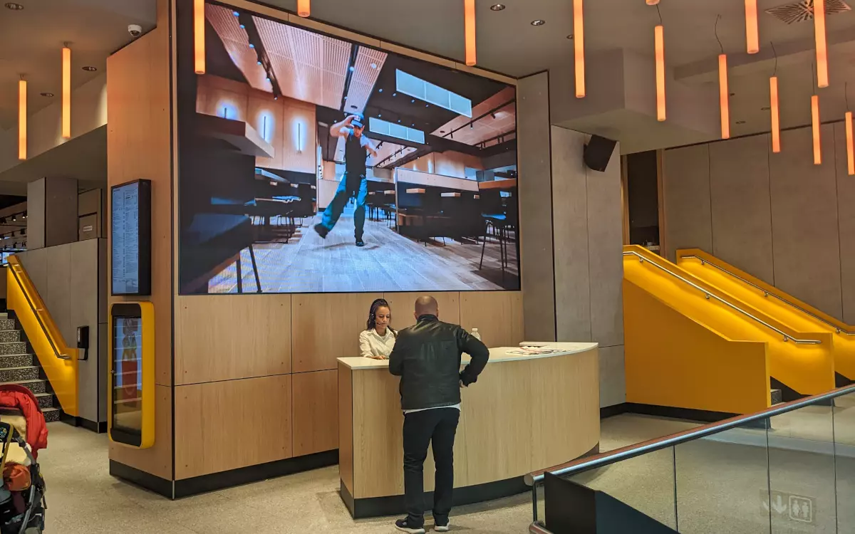 Vast Vienna McDonald's Flagship "Breaks The QSR Cliche" With LED Video Walls, Hotel Lobby Feel