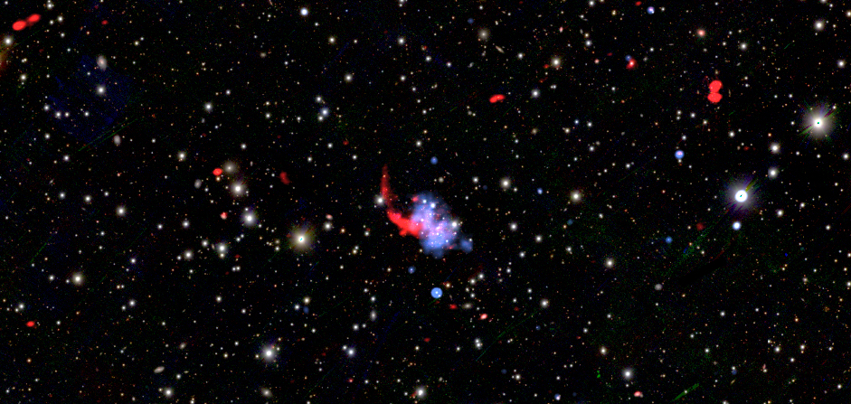 When gigantic collisions happen far away