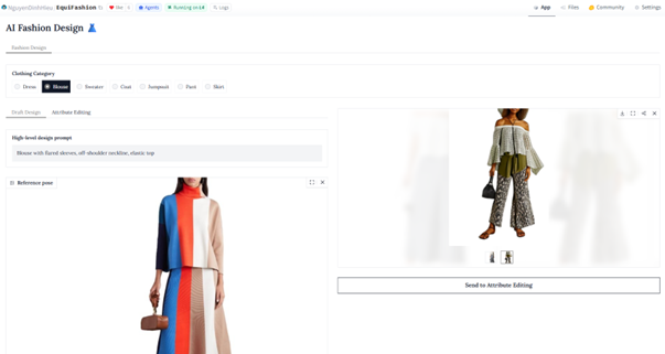 EquiFashion: Balancing Creativity and Realism in AI-Generated Fashion Design