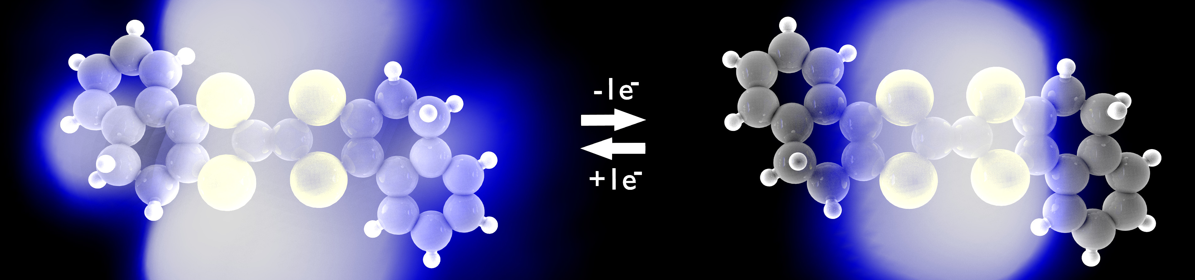 Imaging the effect of electron transfer in a single molecule