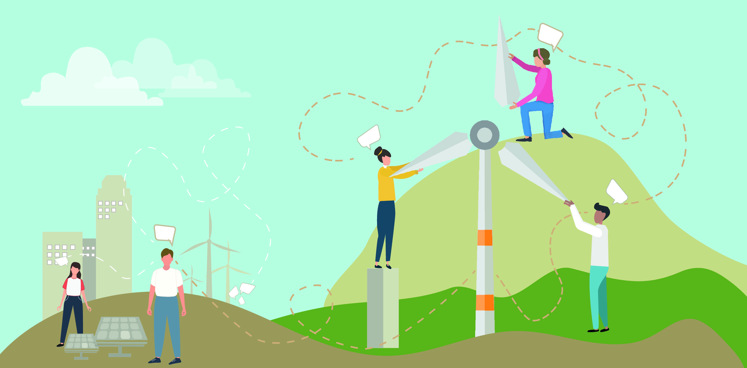 Interacting locally, acting globally: Trust and proximity in social networks for the development of energy communities
