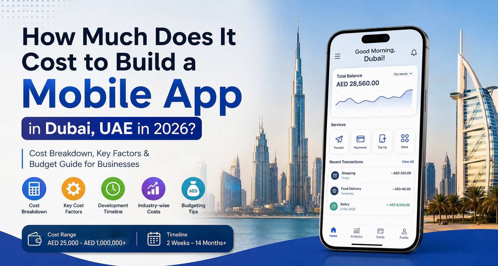 Mobile App Development Cost in Dubai, UAE (2026 Guide)