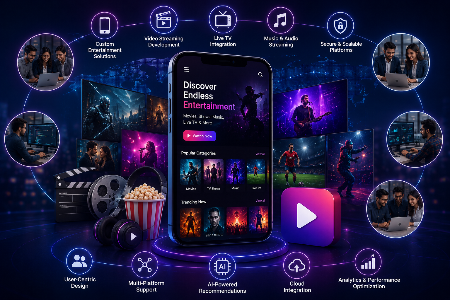 Top 9 Entertainment App Development Companies for Digital Media Platforms