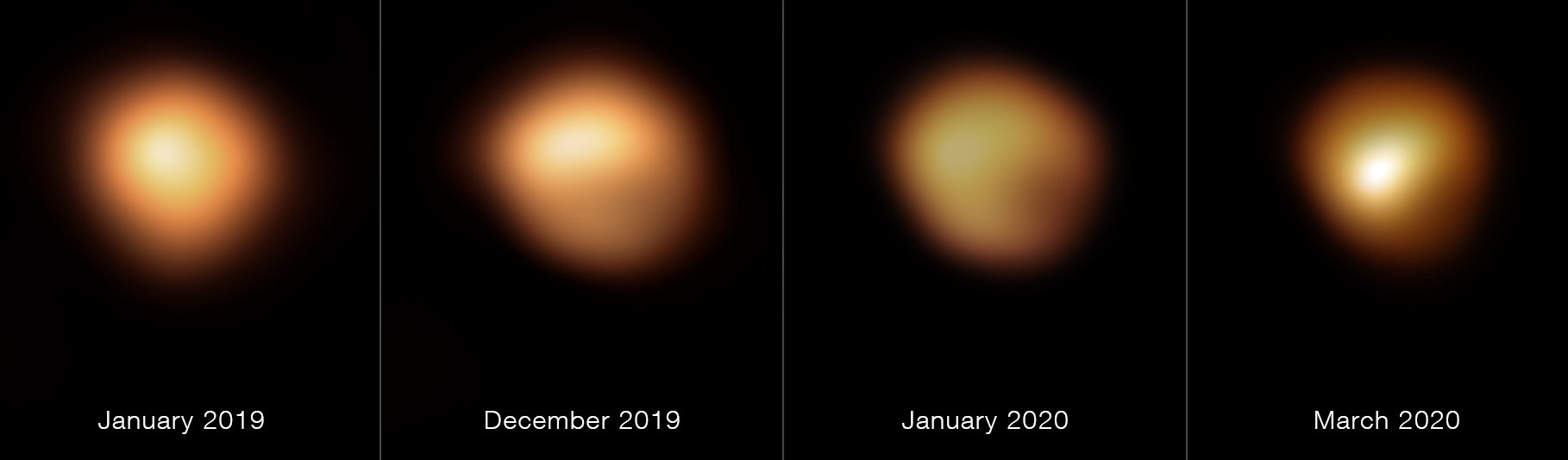Imaging the Great Dimming of Betelgeuse