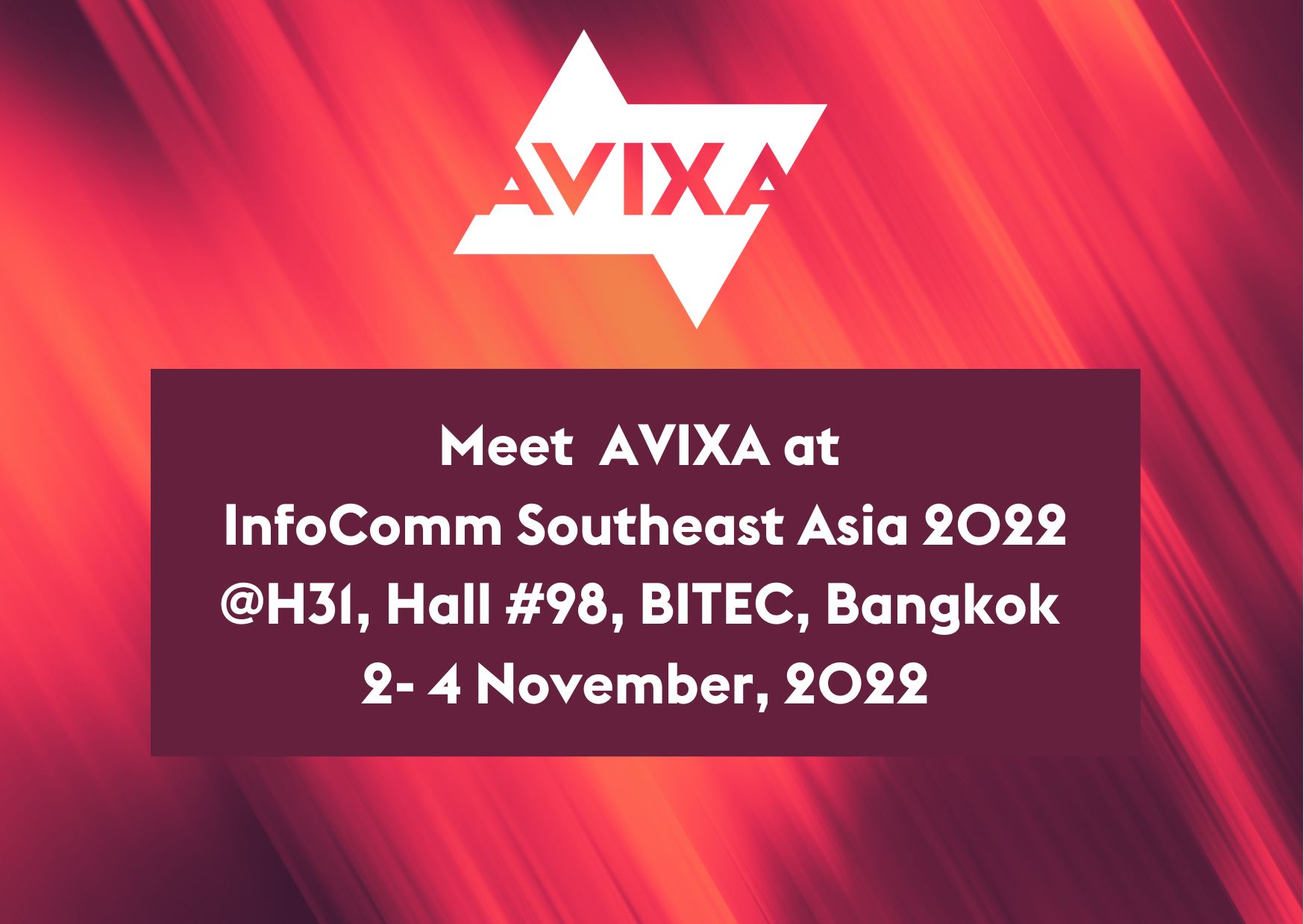  AVIXA at InfoComm Southeast Asia 