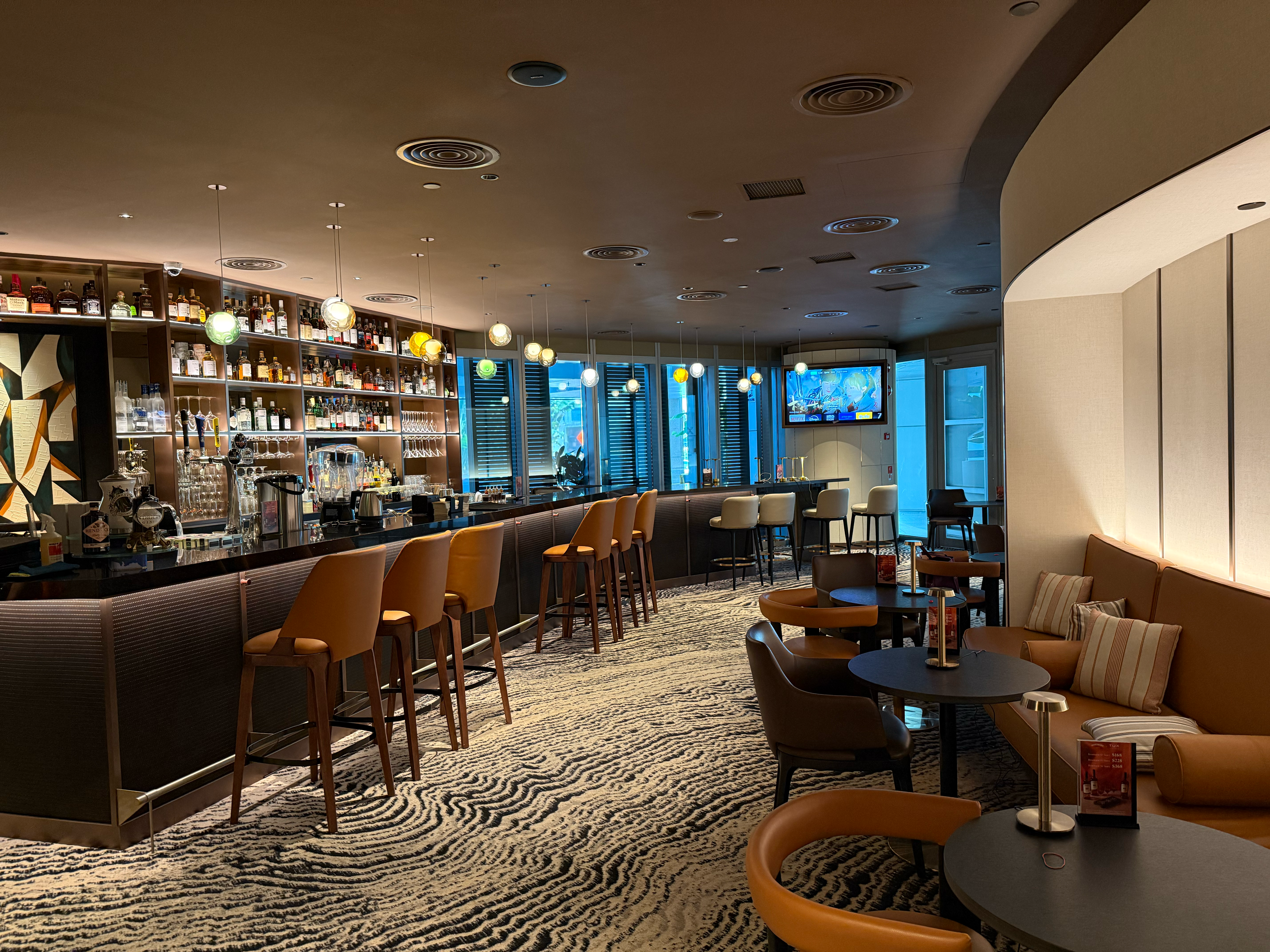 Sound system to elevate the bar’s overall ambience.