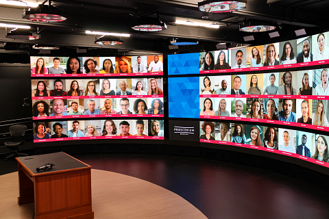 Massive Curved Display for University