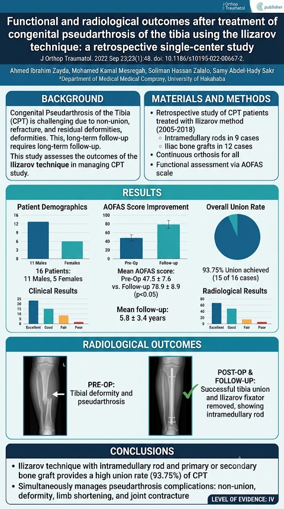 Addressing One of Orthopaedics’ Greatest Challenges: Long-Term Outcomes of the Ilizarov Technique for Congenital Pseudarthrosis of the Tibia