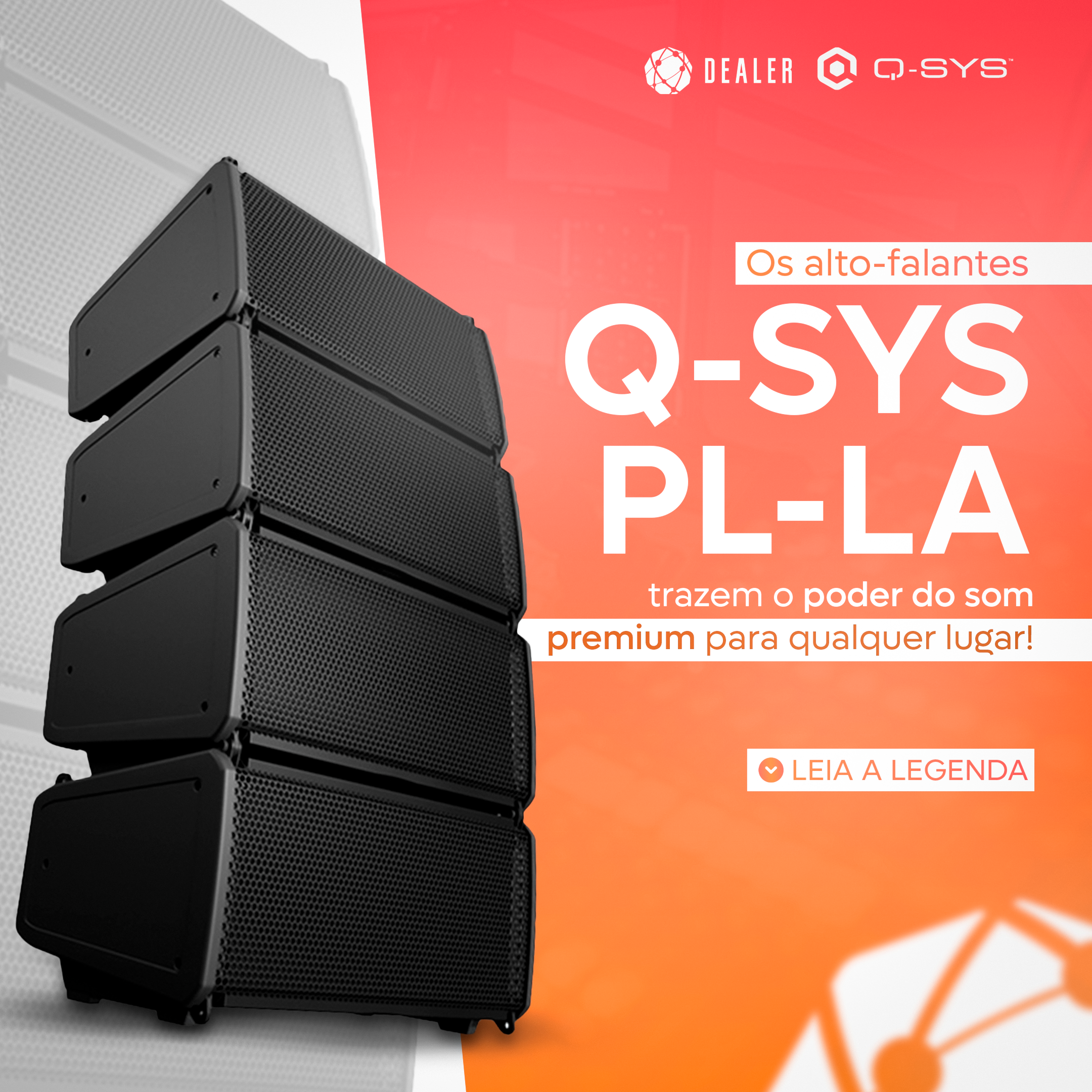 Os alto-falantes Q-SYS PL-LA trazem o poder do som premium para qualquer lugar!