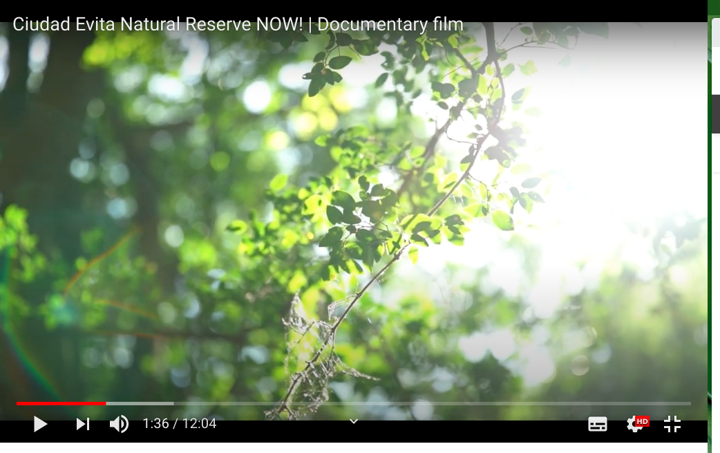 Ciudad Evita Natural Reserve NOW! 
