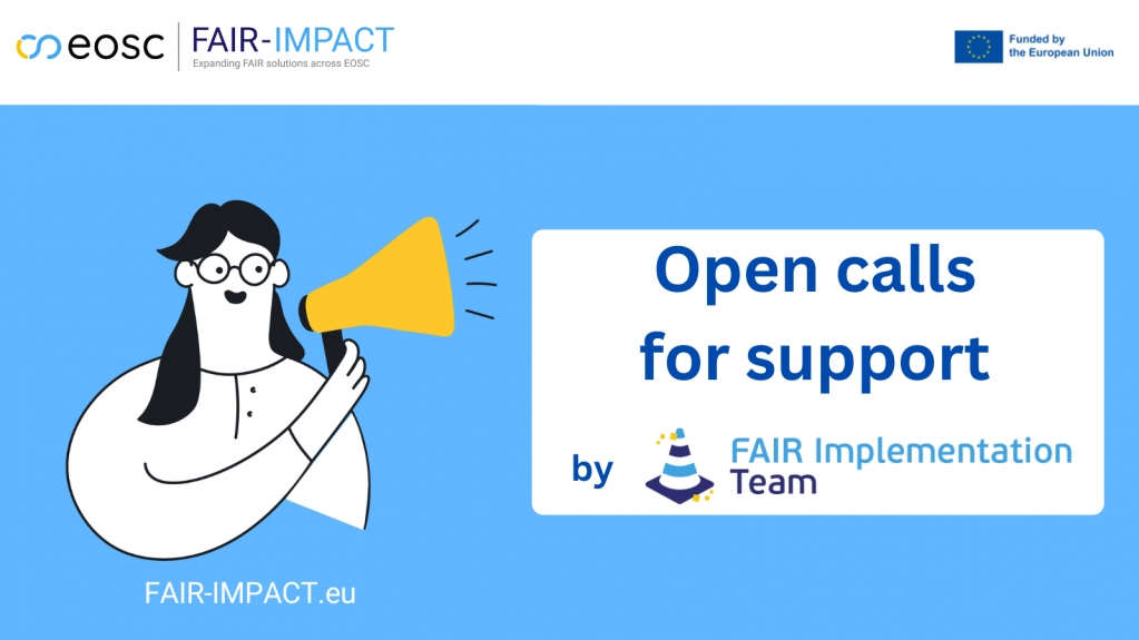 Implementing the FAIR principles: Open call for support
