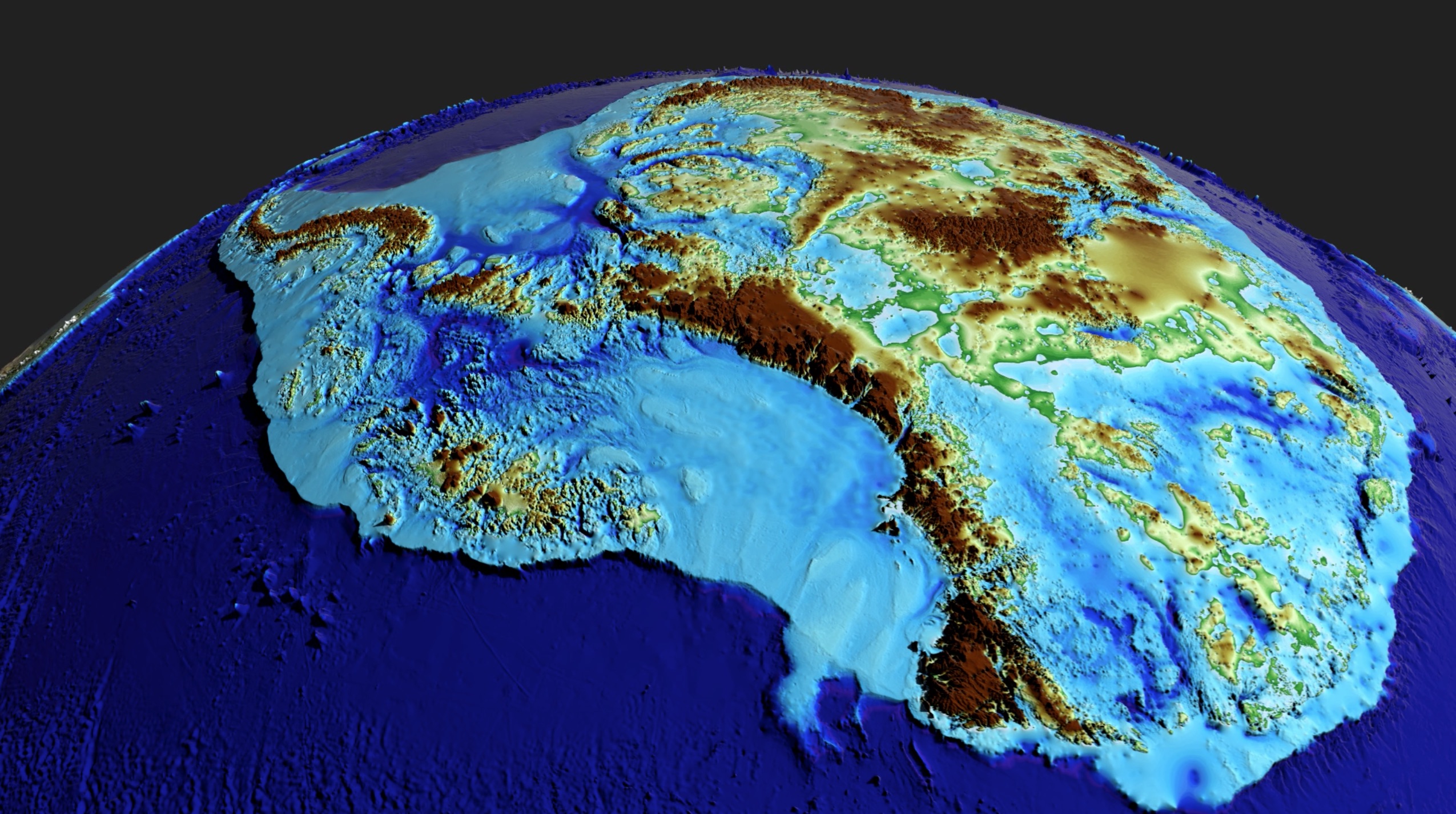 The landscape under Antarctica revealed