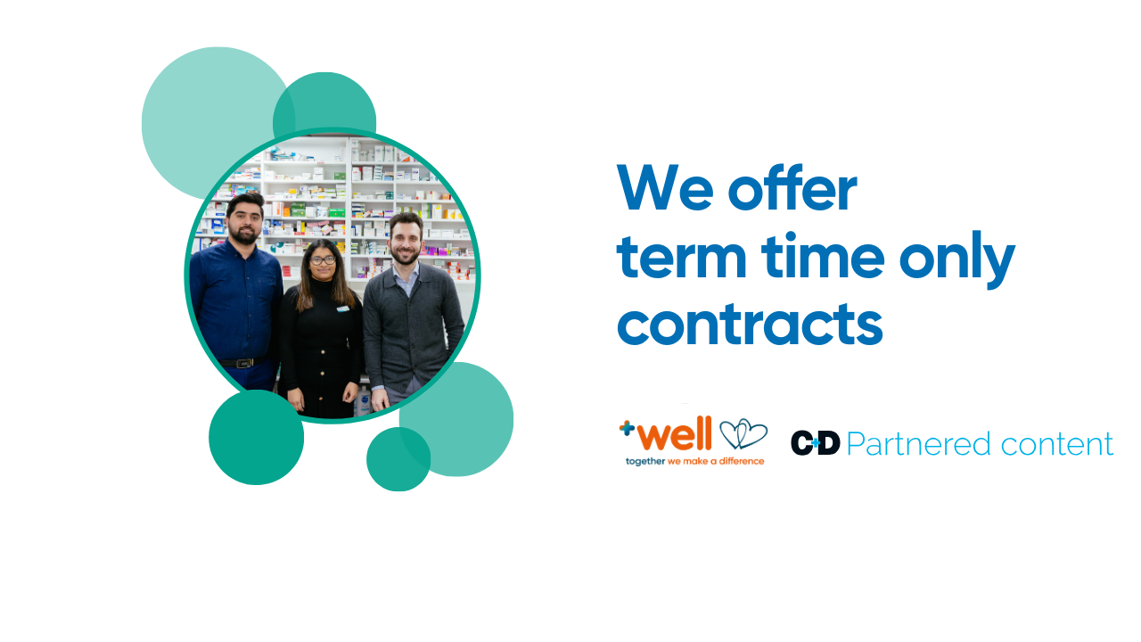 We offer TERM-TIME ONLY contracts for Pharmacists