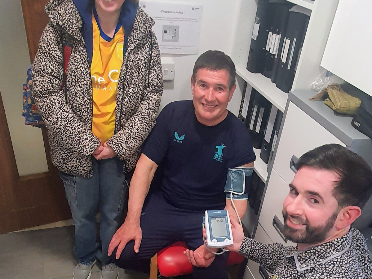 Cloughie’s son urges pharmacy BP checks amid 'stressful' run-in